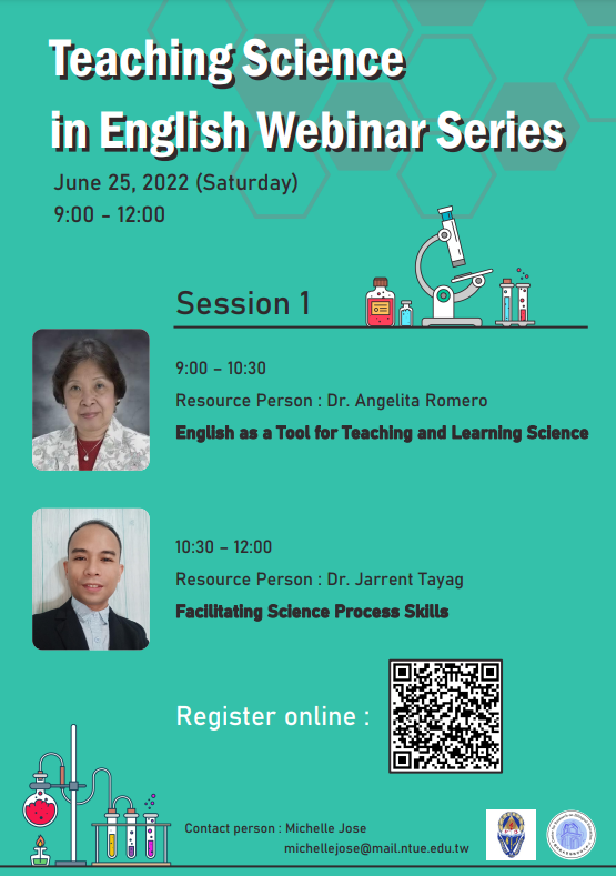 國立臺北教育大學辦理「Teaching Science in English」教師增能講座